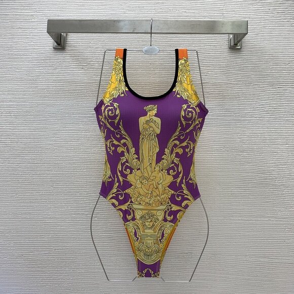 VERSACE MEDUSA RENAISSANCE BARCO PRINT ONE PIECE SWIMSUIT-SWINWEAR - Picture 1 of 2